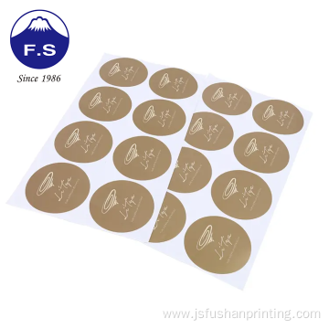 Personalize logo custom printing transparent vinyl stickers